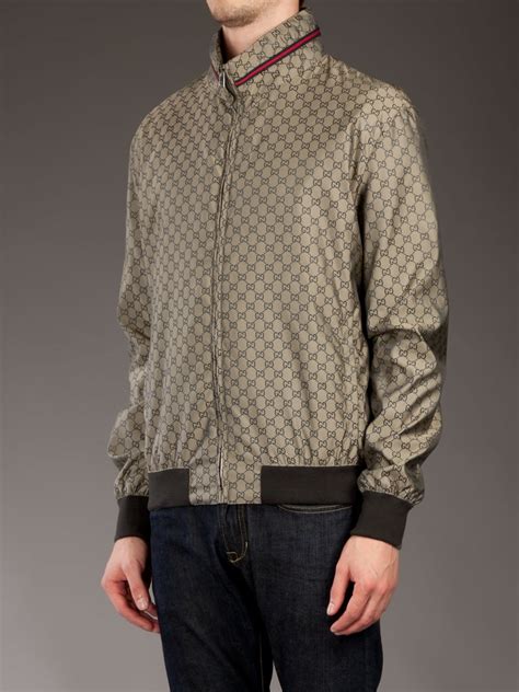 mens gucci jacket|Gucci monogram jacket men.